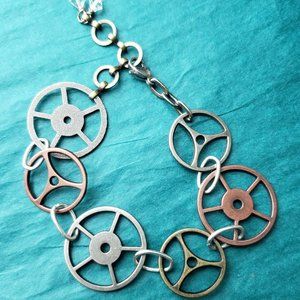 2/10$ Multi tone gear steampunk bracelet